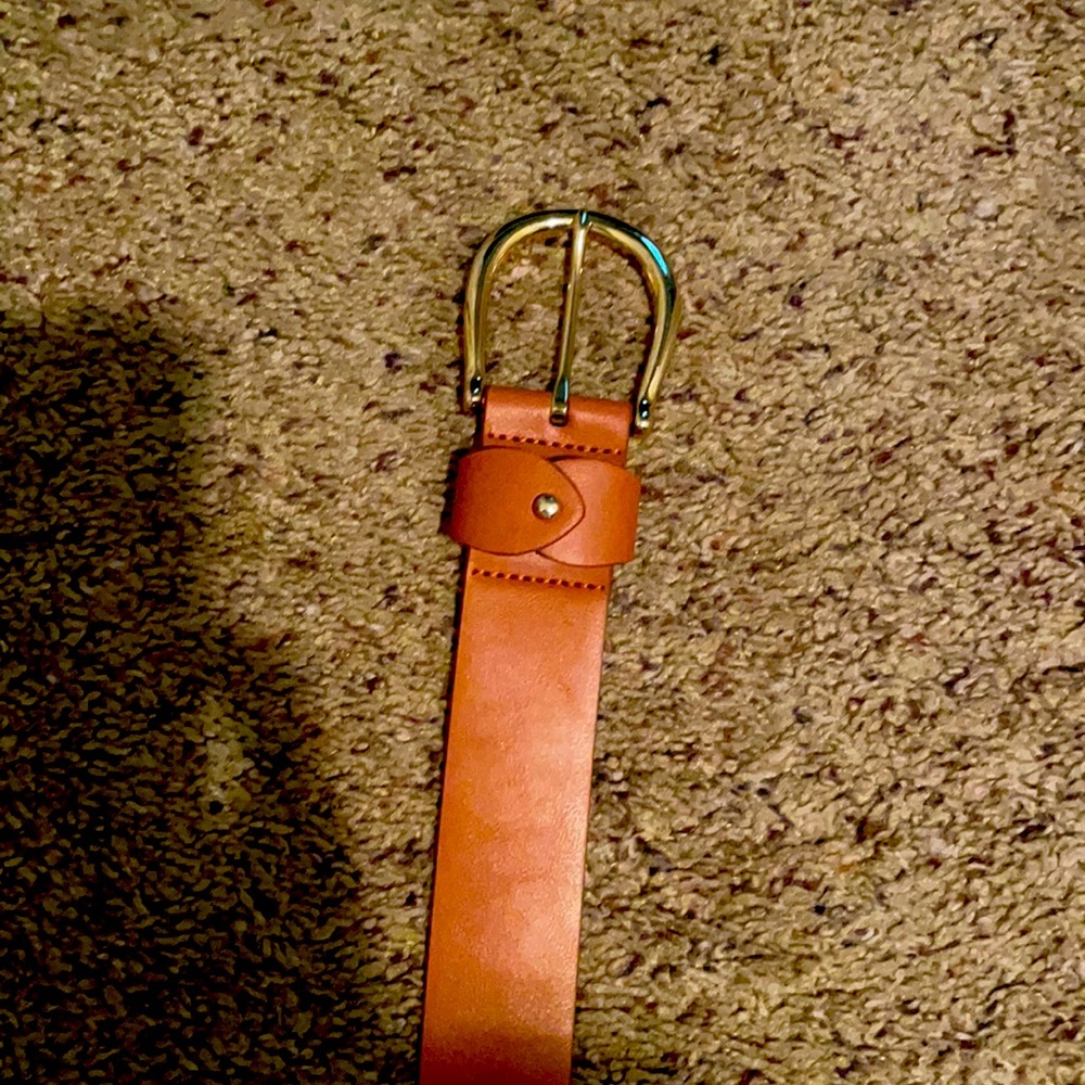 Cognac gold belt